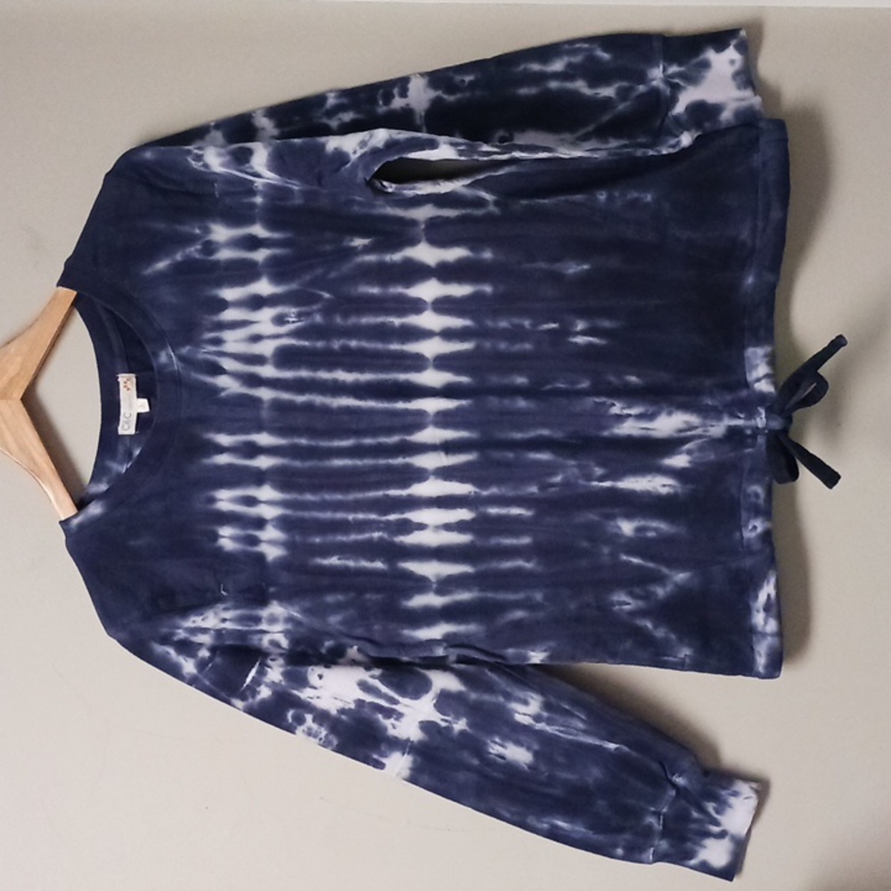 C&C California Tie Dye Blue White Sweatshirt Size L - Picture 2 of 15
